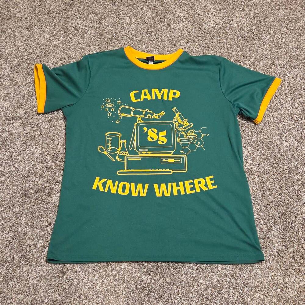 Stranger Things Men's Green T-shirt